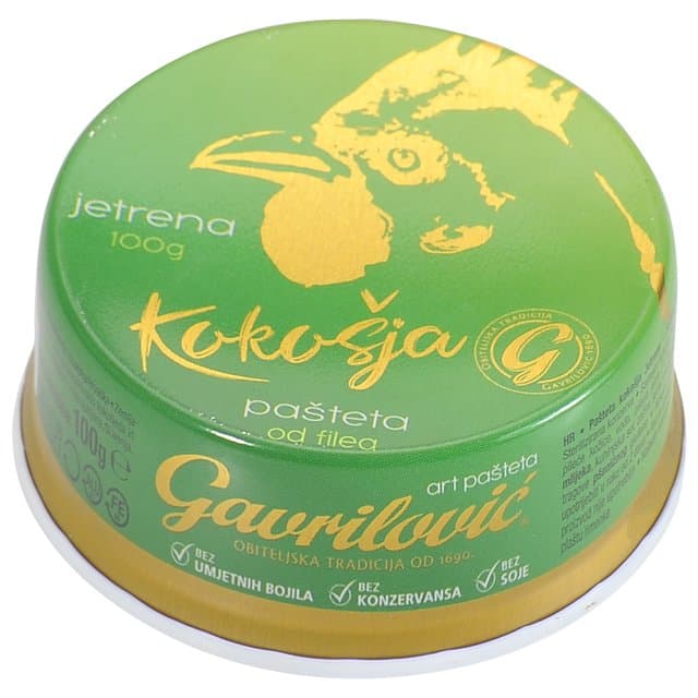 Pašteta kokošja jetrena
