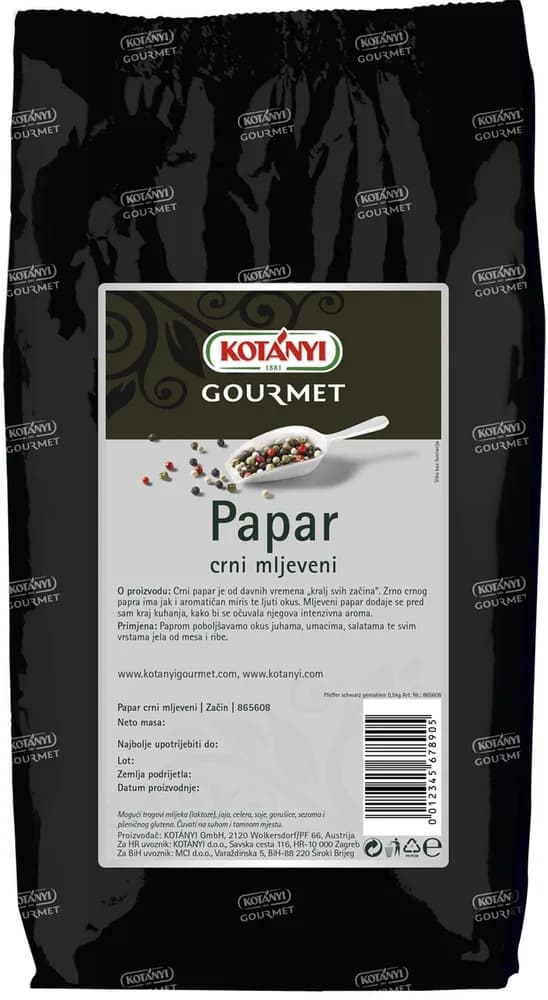 500G KOTANYI PAPAR CRNI MLJ. A