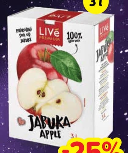 SOK NEKTAR LIVE JABUKA 2 L