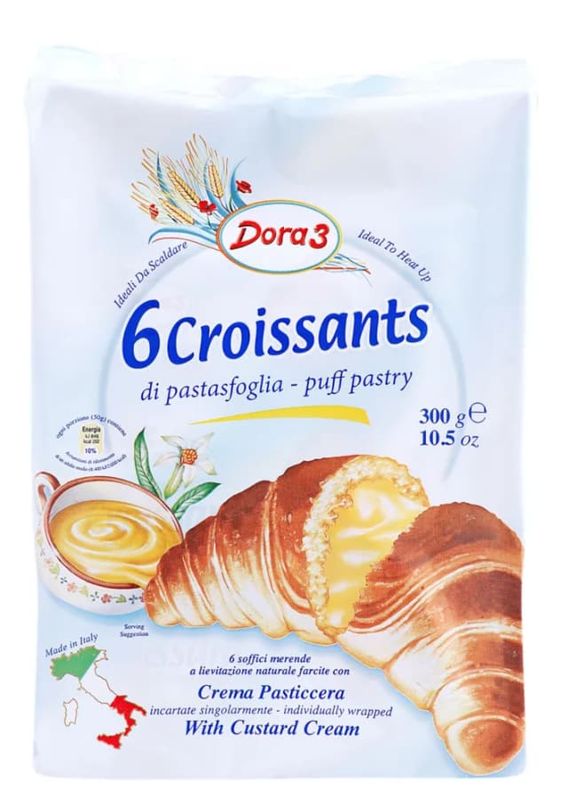 Croissant s kremom od vanilije