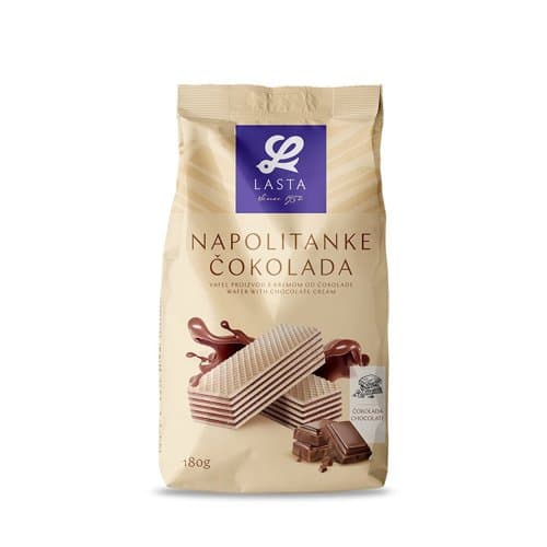 NAPOLITANKE ČOKOLADA 180 g LASTA