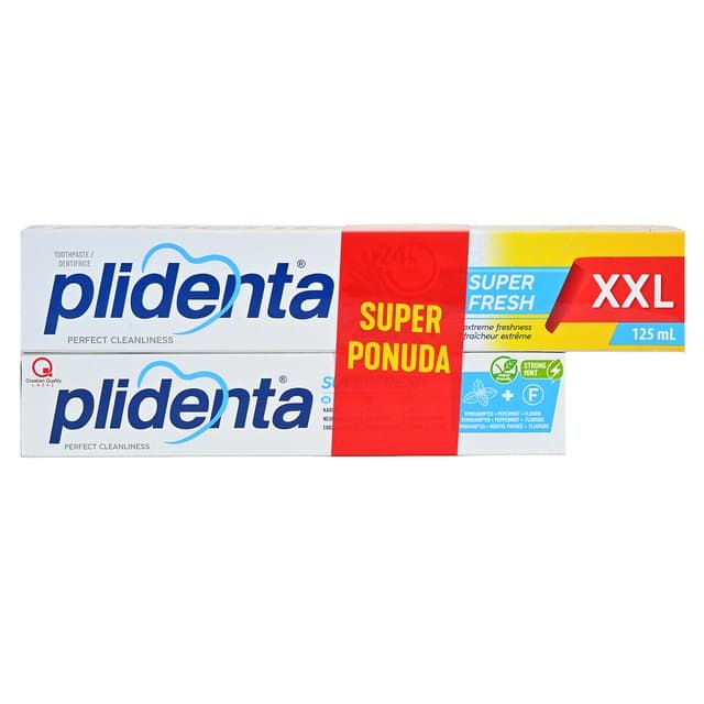 Plidenta Superfresh zubna pasta 125 ml + 75 ml