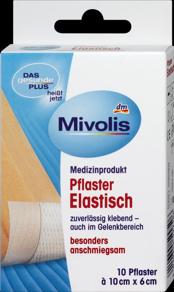 Mivolis flaster 10cmx6cm elast.10kom