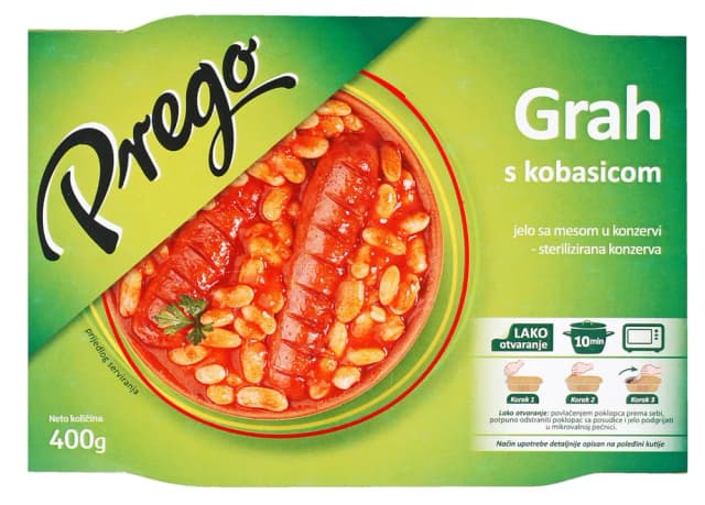 Prego Gotovo jelo grah s kobasicom 400g