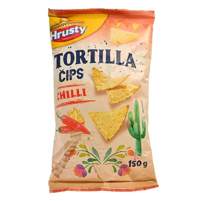 TORTILJA ČIPS HRUSTY CHILLI 150 g