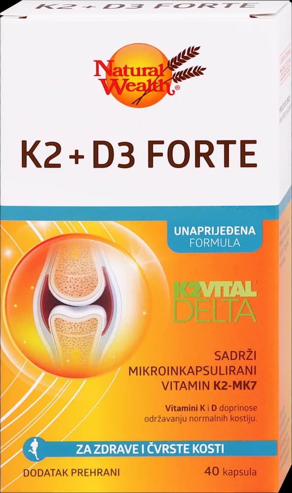 Natural Wealth K2 D3kapsule 40 kapsule