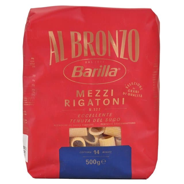 500G BARILLA RIGATONI ALBRONZO