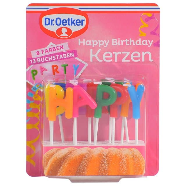 Dr. Oetker ukrasi svjećice Happy Birthday