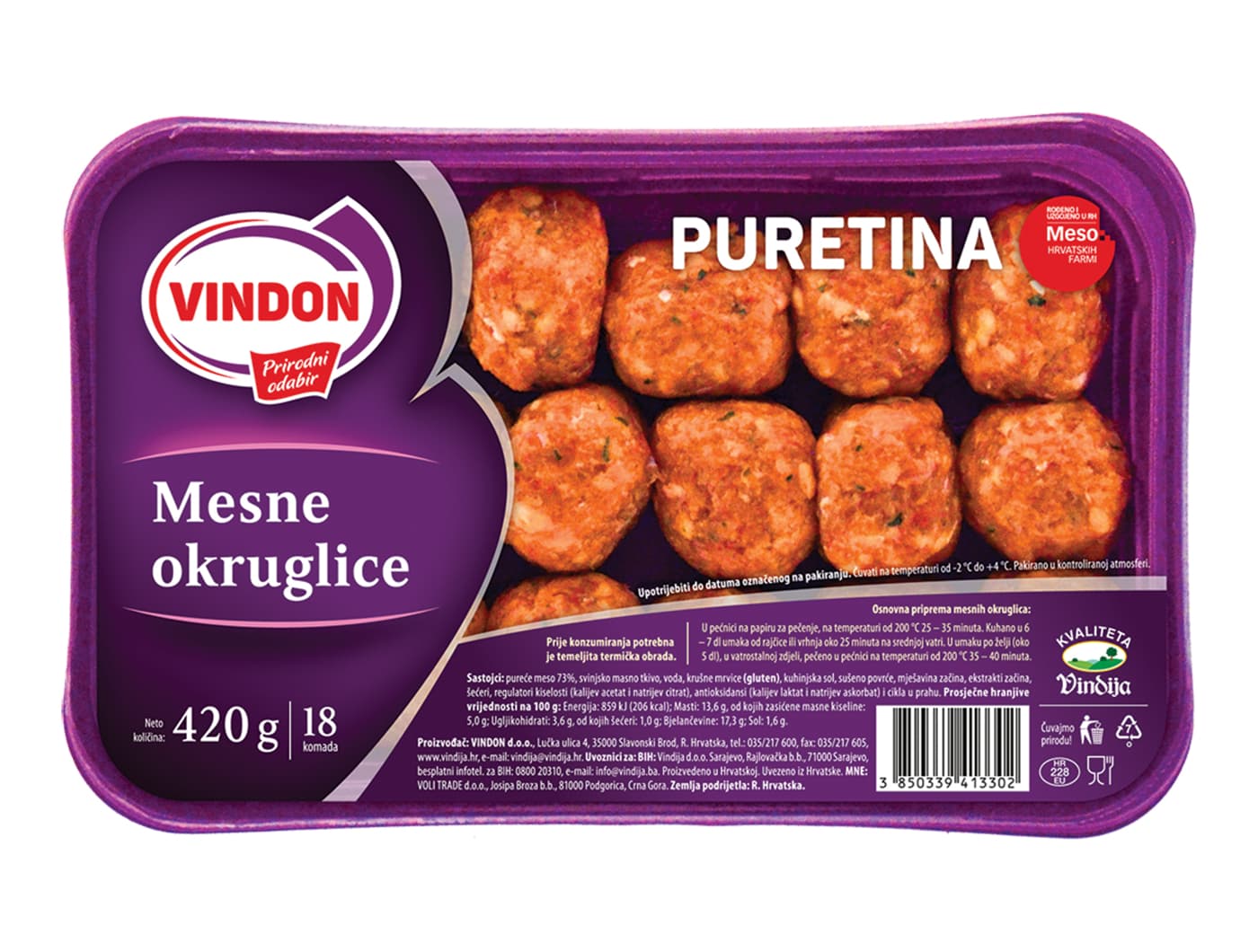 Pureće mesne okruglice
