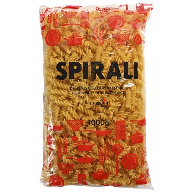 TIJESTO SPIRALI 1kg GRANO DORO