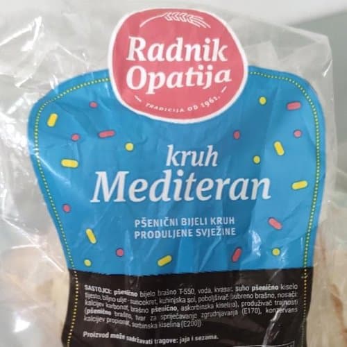 Kruh Mediteran Rezani Pakirani