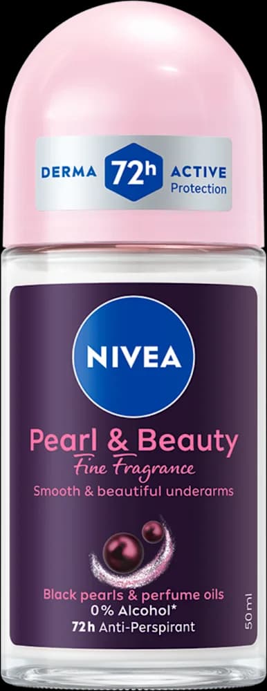 Deo Roll On Nivea Pearl & Beauty Black