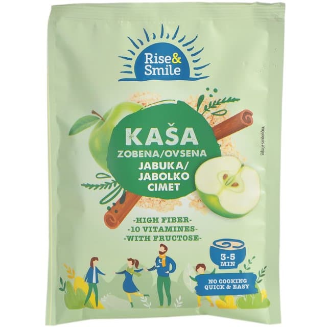 KAŠA ZOB RISE&SMILE JABUK CIM 65g