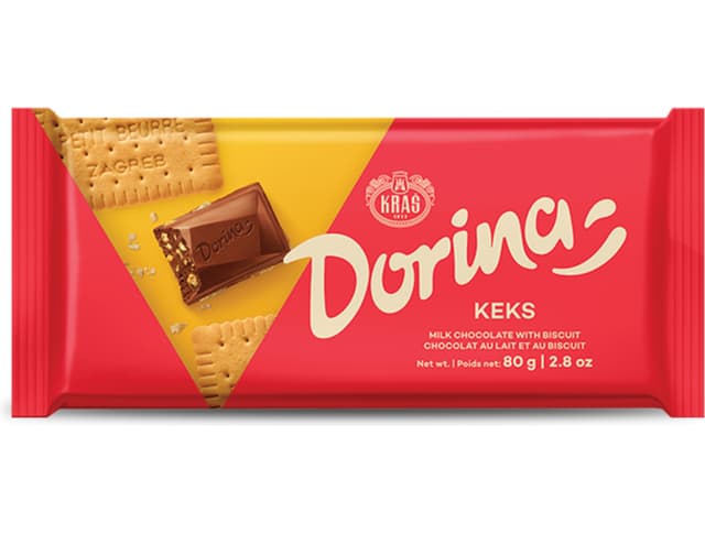 Čokolada Dorina s keksom