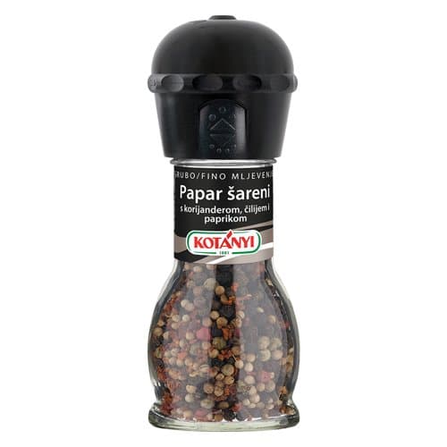 Papar šareni, korijander, chilli i paprika, mlinac