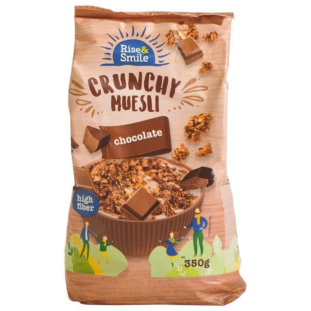 MUESLI CRUNCH RISE&SMILE ČOKO 350g