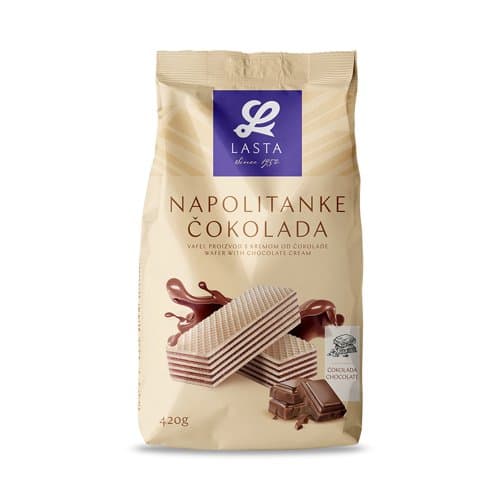 NAPOLITANKE ČOKOLADA 420 g LASTA