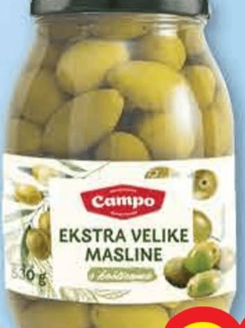 CAMPO ZELENE MASLINE S KOSTICOM 530 G
