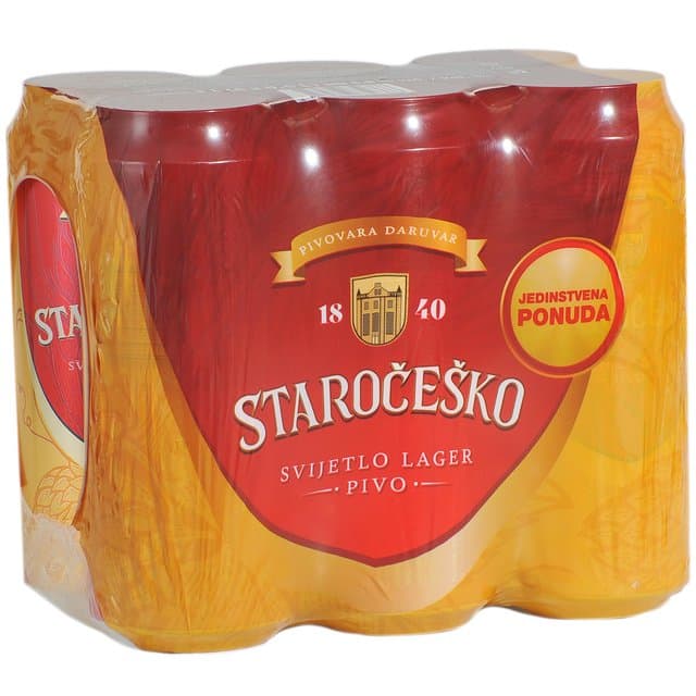 Staročeško Svijetlo Pivo 6x0,5L
