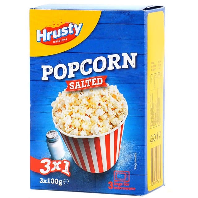 POPCORN K PLUS HRUSTY SLANI 3X100g