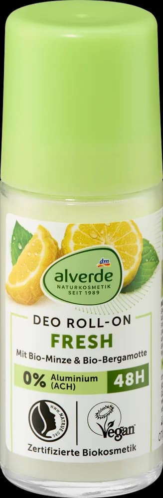 alverde deo roll-on menta&bergamot 50 ml