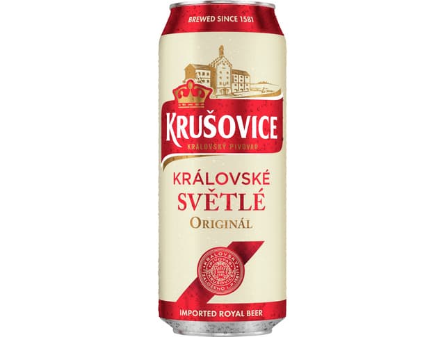 Pivo Krušovice Svijetlo Limenka