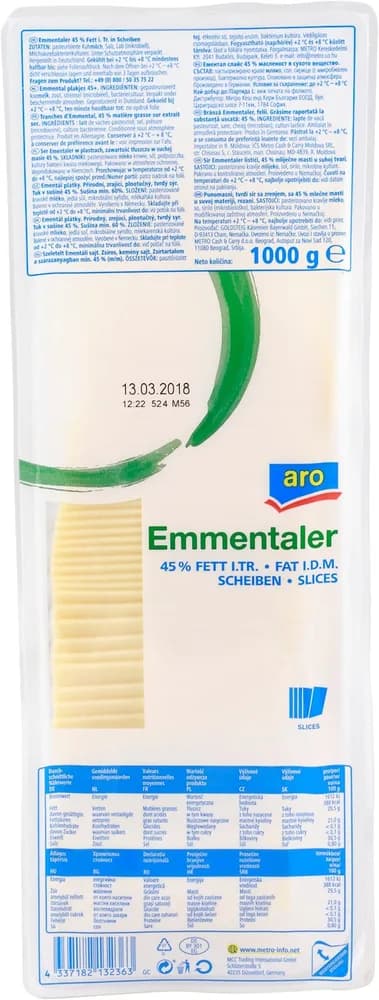 1KG ARO EMMENTALER REZANI