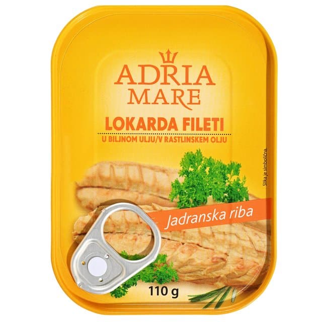 LOKARDA FILETI U BILJ ULJU 110g/77g ADRIA MARE