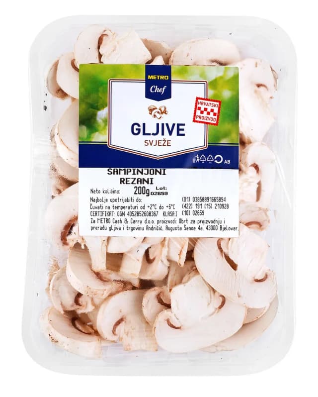 200G MC ŠAMPINJONI REZANI