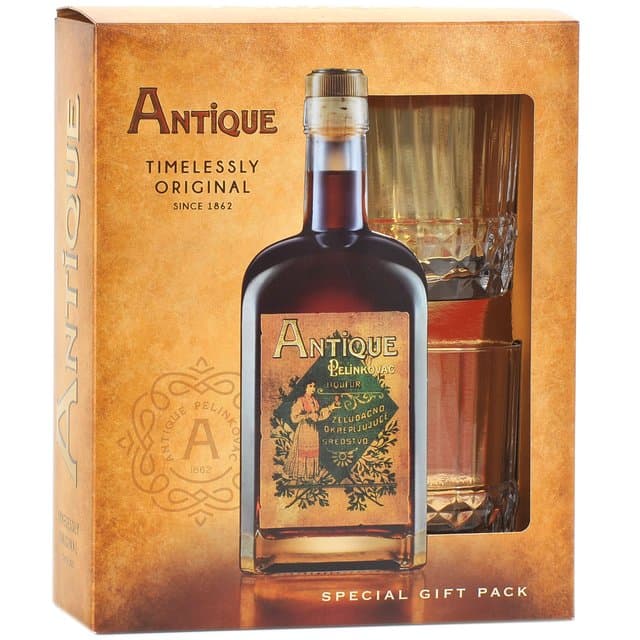Pelinkovac Antique + 2 Čaše