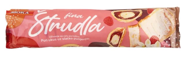 Moka Štrudla s vanilijom i malinom 500g