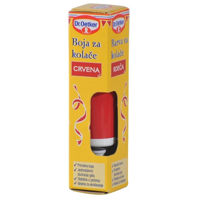Boja za kolače crvena
