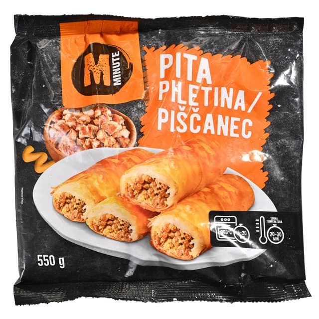 PITA S PILETINOM 550 g MINUTE