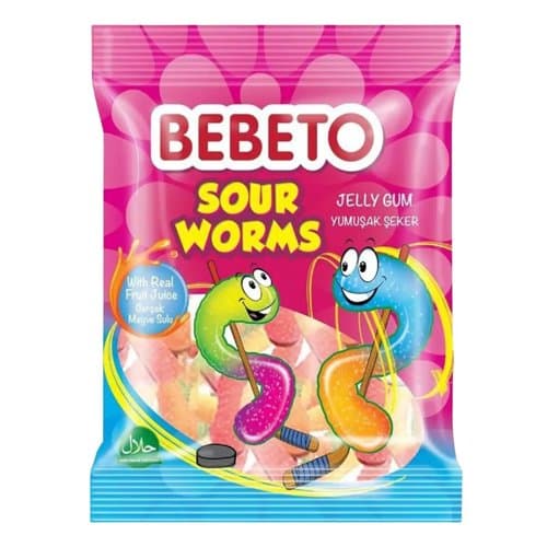 Bomboni Gumeni Sour Worms