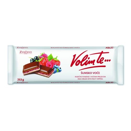 Volim Te čokolada šumsko voće 253 g