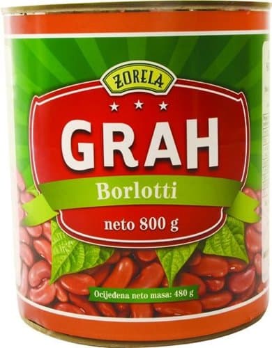 GRAH SMEĐI BORLOTTI 480g ZORELA