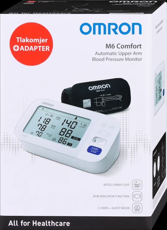 OMRON M6 comfort s pamet.manž.+adapter