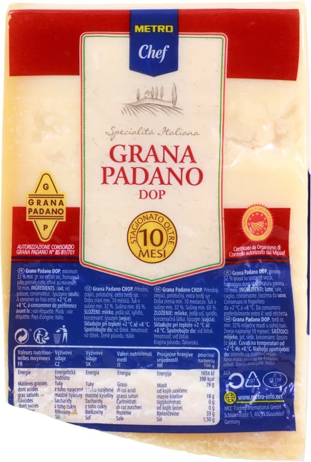 CCA 1,2KG MC GRANA PADANO 10MJ