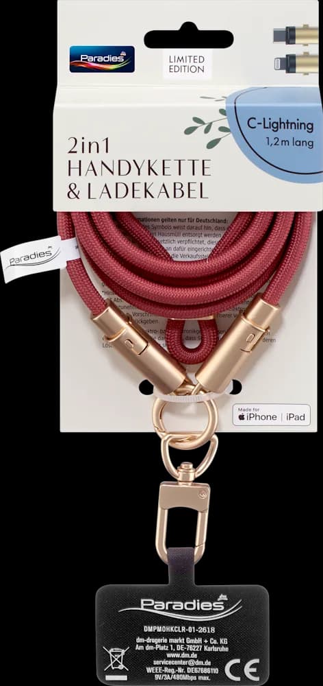 Paradies privj./mob.+kabel lightn.1 kom.