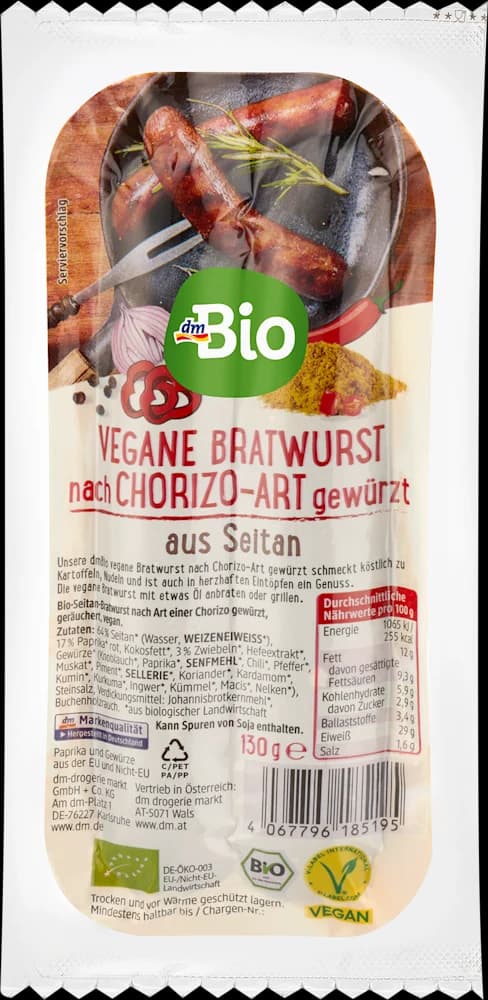 dmBio veganska pik. kobasica 130 g