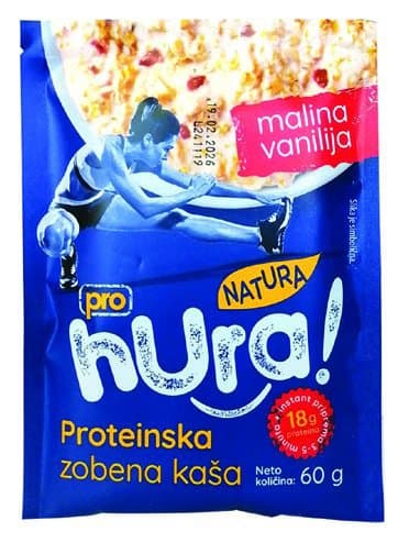 KAŠA PROTEINSKA ČOKOLADA 60g HURA NATURA