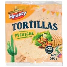 TORTILLA PŠEN 6X25cm 370 g HRUSTY