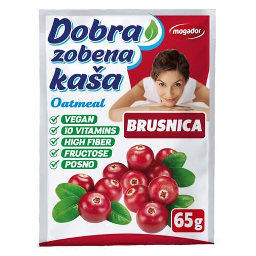 Zobena kaša brusnica