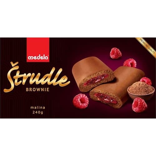 Štrudla Brownie Malina