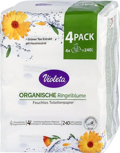 Violeta vlažni toaletni papir neven