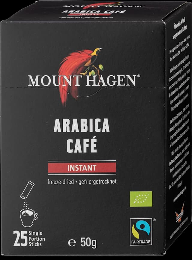 MOUNT HAGEN EKO kavainstant arabica 50g
