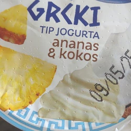 JOGURT GRCKI ANANAS I KOKOS 125 G DOLINE