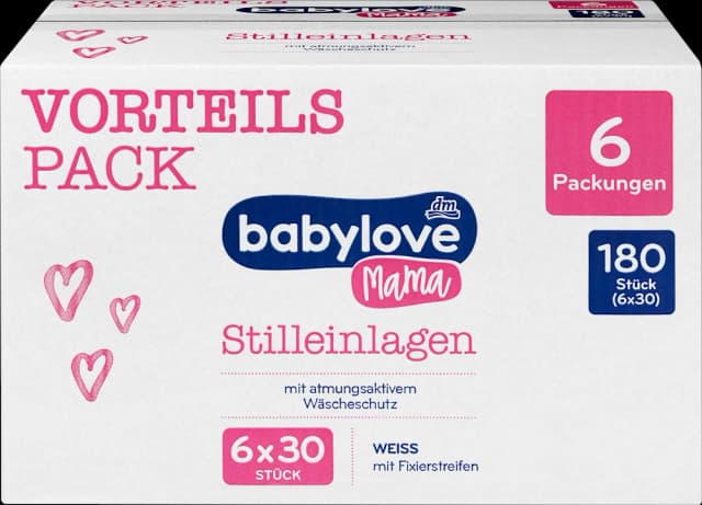 babylove jastučići za dojilje 6x30k OS