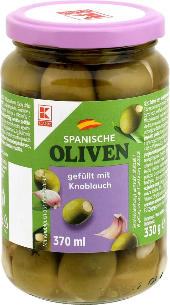 KLC.Masl.zel.punjene češnjakom330/200g