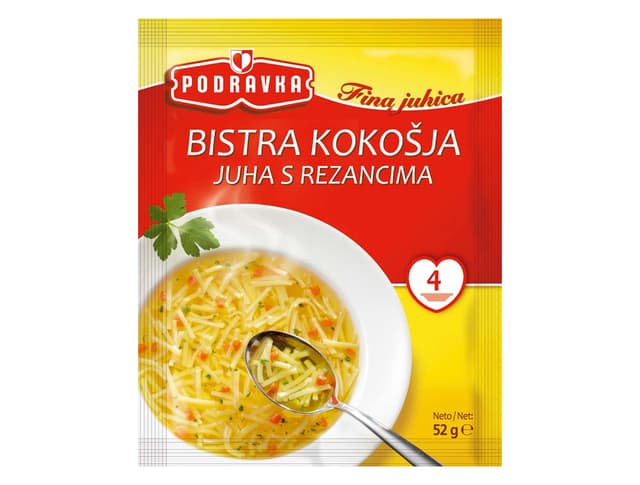 Juha kokošja bistra s rezancima